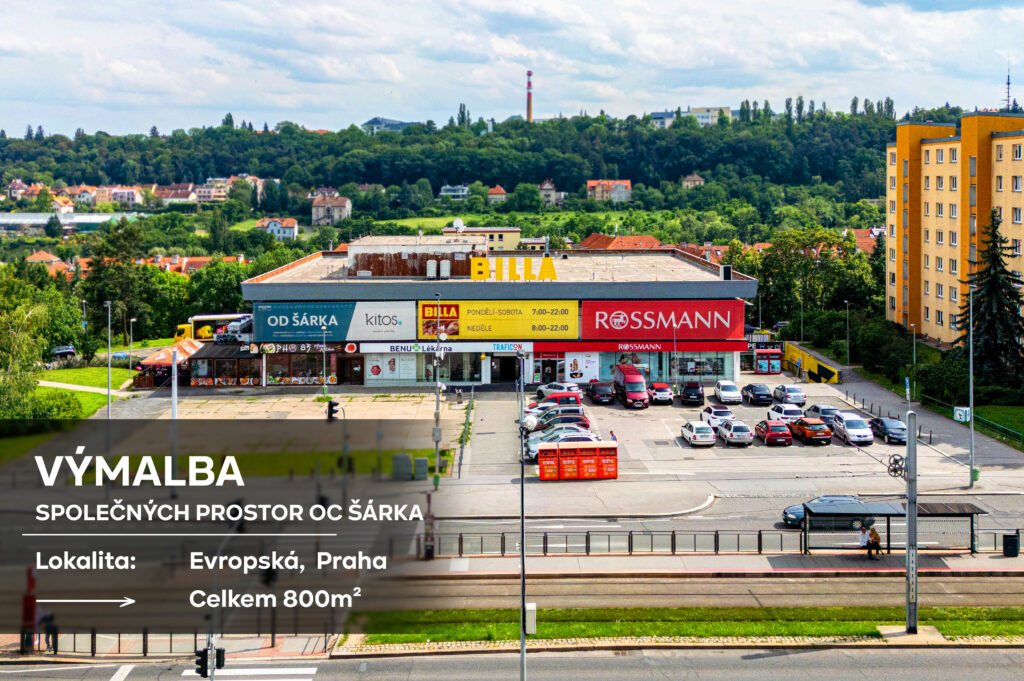 Renovace společných prostor v Obchodním domě Šárka