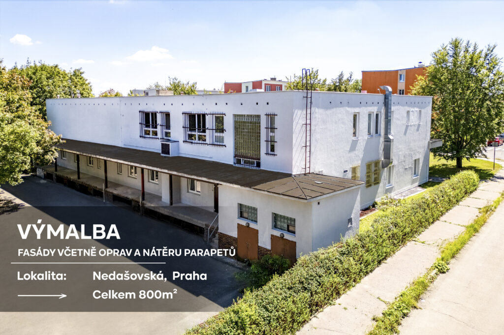 Renovace fasády na pražském Zličíně